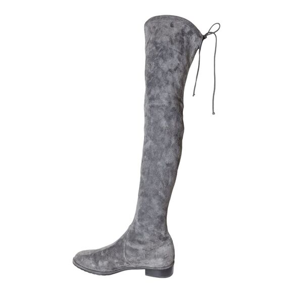 STUART WEITZMAN Lowland Slate Grey Suede Over The Knee Boot Size 9.5M - Picture 6 of 9